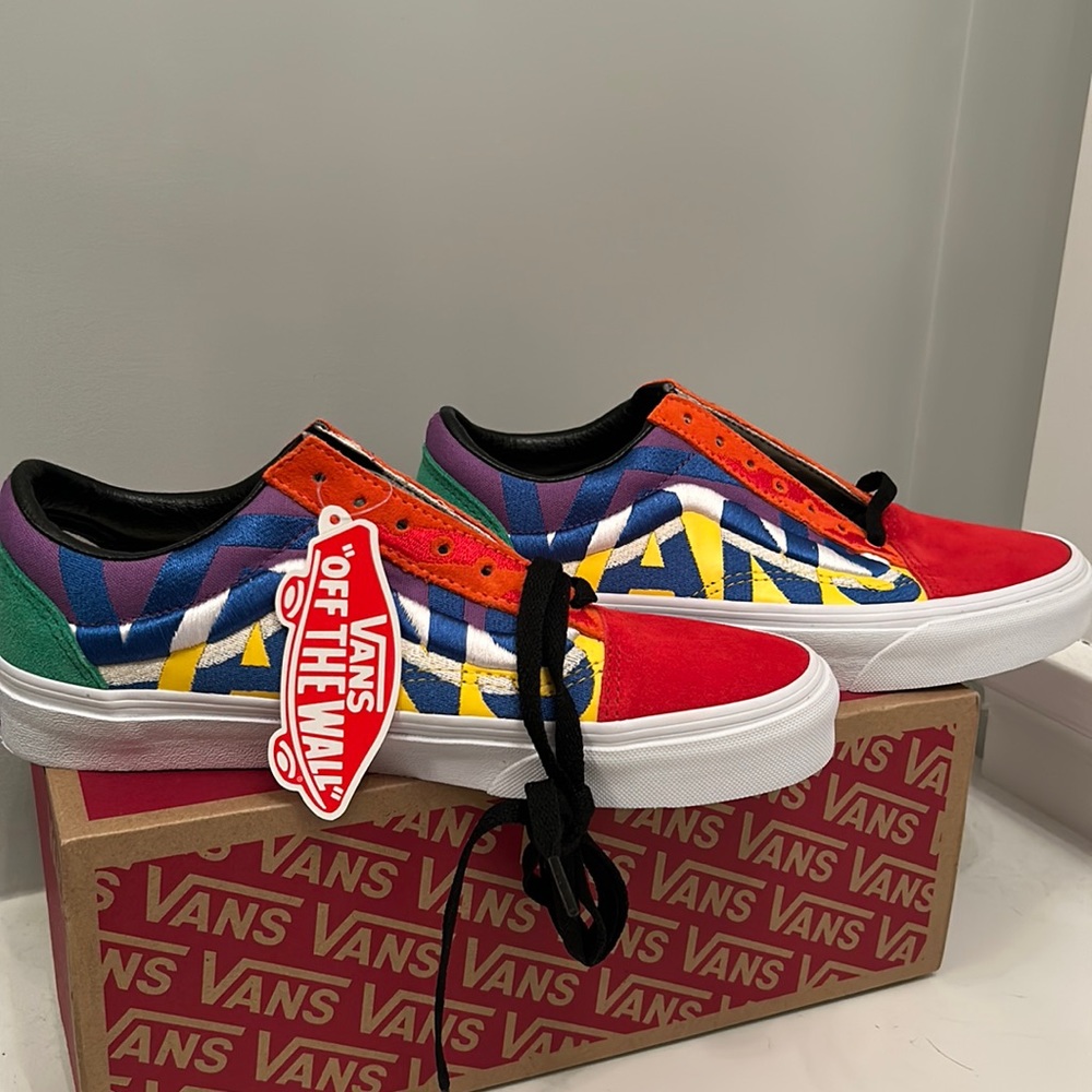 Multicolor Vans, W7.5 M6